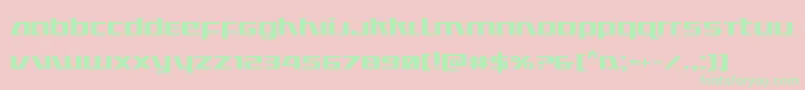 Ultramarines Font – Green Fonts on Pink Background