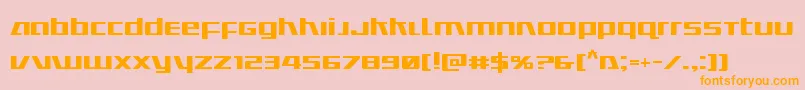 Ultramarines Font – Orange Fonts on Pink Background