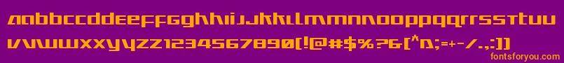 Ultramarines Font – Orange Fonts on Purple Background