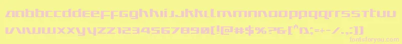 Ultramarines Font – Pink Fonts on Yellow Background