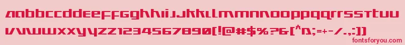 Ultramarines Font – Red Fonts on Pink Background