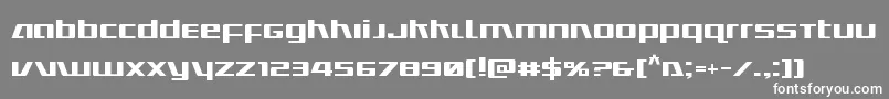 Ultramarines Font – White Fonts on Gray Background