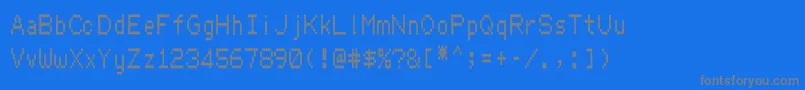 Hydrogentype Font – Gray Fonts on Blue Background