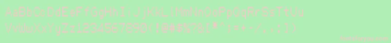 Hydrogentype Font – Pink Fonts on Green Background