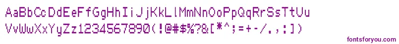 Hydrogentype Font – Purple Fonts on White Background