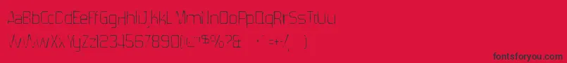 Forgottenfuturistgaunt Font – Black Fonts on Red Background