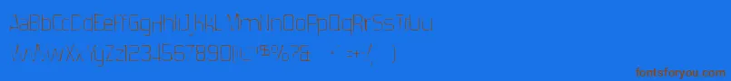 Forgottenfuturistgaunt-fontti – ruskeat fontit sinisellä taustalla