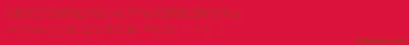 Forgottenfuturistgaunt Font – Brown Fonts on Red Background