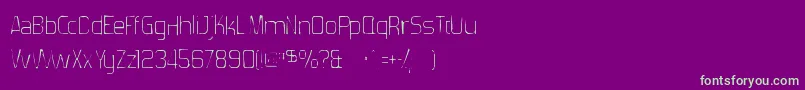 Forgottenfuturistgaunt-fontti – vihreät fontit violetilla taustalla