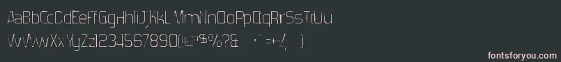 Czcionka Forgottenfuturistgaunt – różowe czcionki na czarnym tle