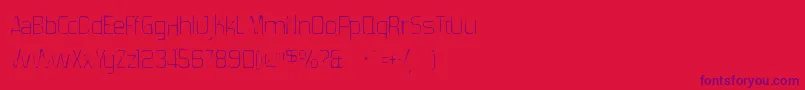 En savoir plus sur la police Forgottenfuturistgaunt Police Forgottenfuturistgaunt – polices violettes sur fond rouge