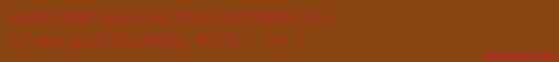 Forgottenfuturistgaunt Font – Red Fonts on Brown Background