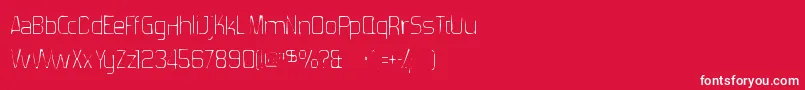 Forgottenfuturistgaunt Font – White Fonts on Red Background