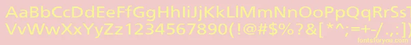 SchranerextNor Font – Yellow Fonts on Pink Background