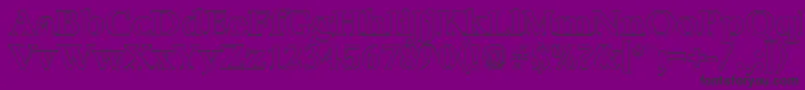 BernsteinoutlineBold Font – Black Fonts on Purple Background