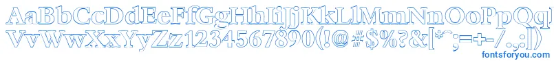 Weitere Informationen zur BernsteinoutlineBold-Schriftart BernsteinoutlineBold-Schriftart – Blaue Schriften