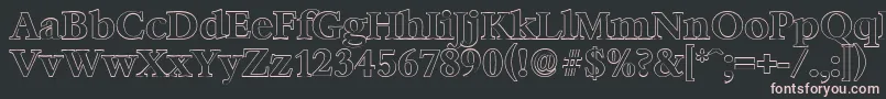 BernsteinoutlineBold Font – Pink Fonts on Black Background