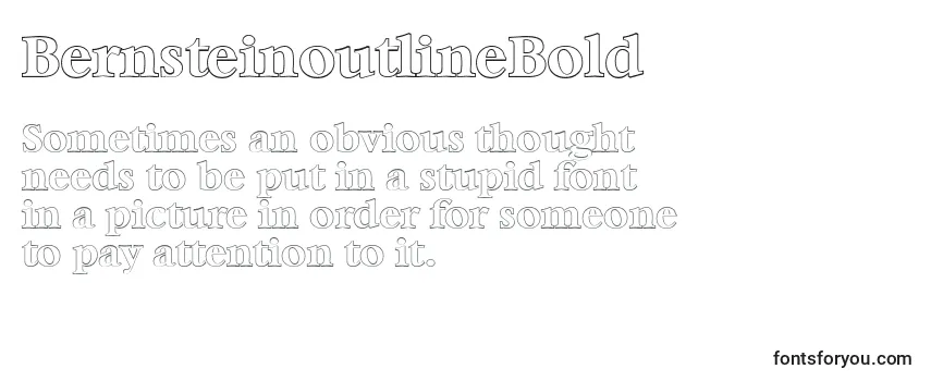 BernsteinoutlineBold Font