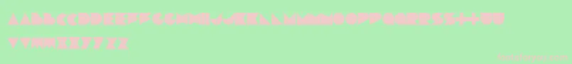 フォントDevlose – 緑の背景にピンクのフォント