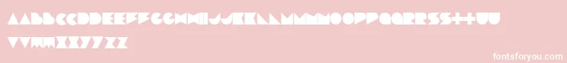 フォントDevlose – ピンクの背景に白い文字