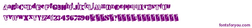 Weitere Informationen zur Handystencil-Schriftart Handystencil-Schriftart – Violette Schriften auf weißem Hintergrund