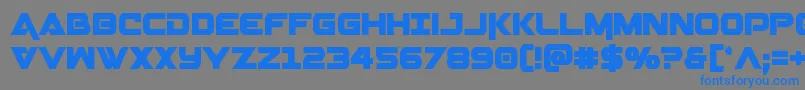 Geminacond Font – Blue Fonts on Gray Background