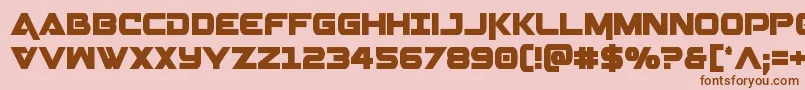 Geminacond Font – Brown Fonts on Pink Background