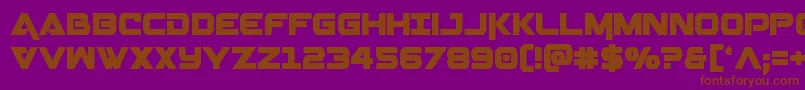 Geminacond Font – Brown Fonts on Purple Background