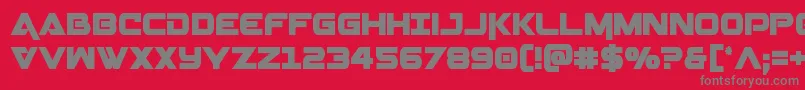 Geminacond Font – Gray Fonts on Red Background