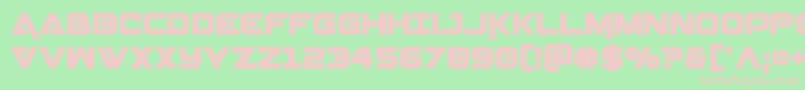 Geminacond Font – Pink Fonts on Green Background