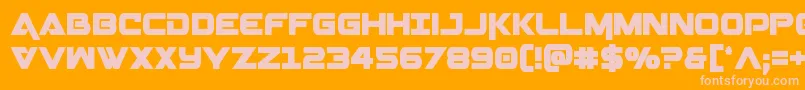 Geminacond Font – Pink Fonts on Orange Background