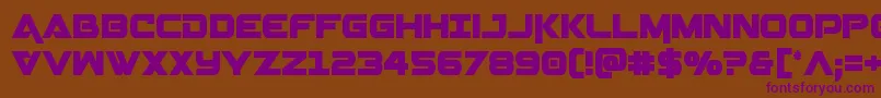 Geminacond Font – Purple Fonts on Brown Background