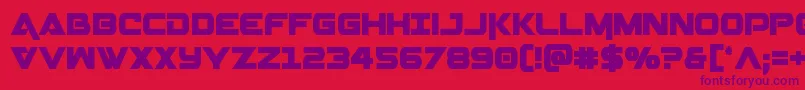 Geminacond Font – Purple Fonts on Red Background