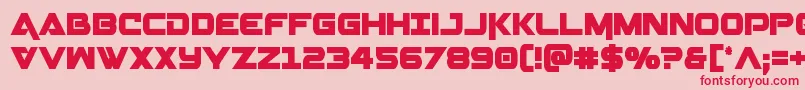 Geminacond Font – Red Fonts on Pink Background