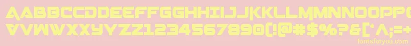 Geminacond Font – Yellow Fonts on Pink Background