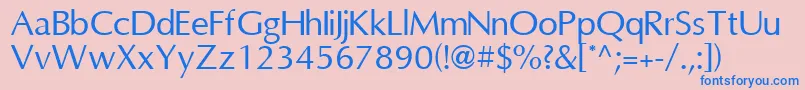 OmniRegular Font – Blue Fonts on Pink Background