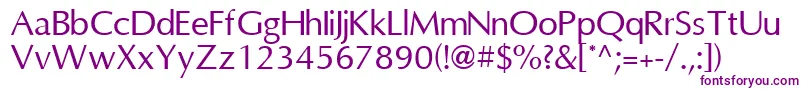 OmniRegular-Schriftart – Violette Schriften