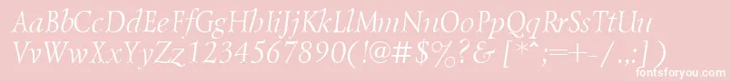 Lzr46C Font – White Fonts on Pink Background
