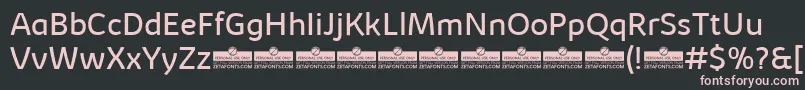 KabrioBookTrial-Schriftart – Rosa Schriften auf schwarzem Hintergrund