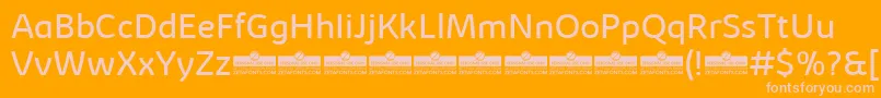 KabrioBookTrial Font – Pink Fonts on Orange Background