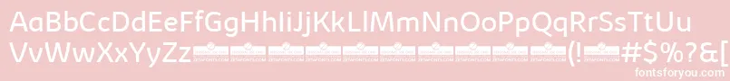 KabrioBookTrial Font – White Fonts on Pink Background