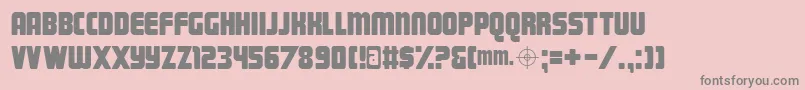 Magnum Font – Gray Fonts on Pink Background