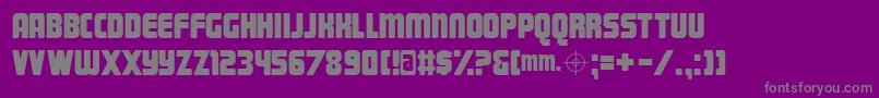 Magnumフォントについての詳細 フォントMagnum – 紫の背景に灰色の文字
