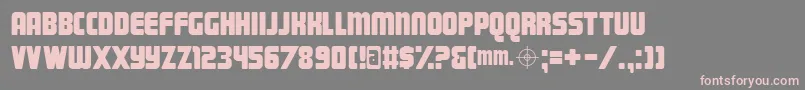 Magnum Font – Pink Fonts on Gray Background