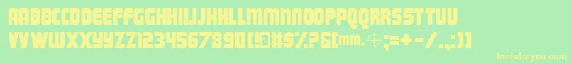 More about Magnum Font Magnum Font – Yellow Fonts on Green Background