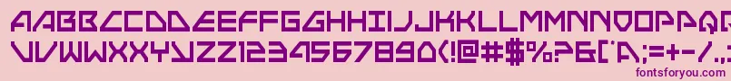 Neonavycond Font – Purple Fonts on Pink Background