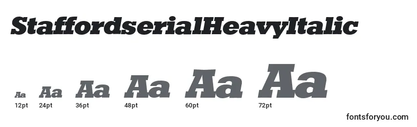 sizes of staffordserialheavyitalic font, staffordserialheavyitalic sizes