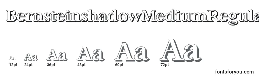 sizes of bernsteinshadowmediumregular font, bernsteinshadowmediumregular sizes