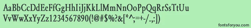 YearlindNormalCondensedBold Font – Black Fonts on Green Background