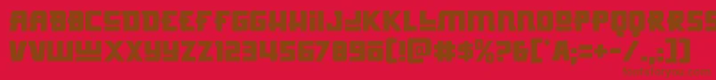 fuente Hongkonghustle – Fuentes Marrones Sobre Fondo Rojo